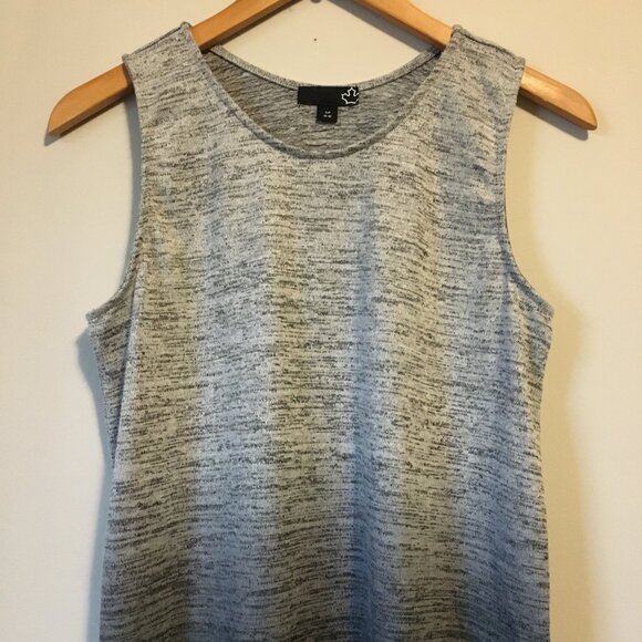 SEARS Crew Neck Gradient Marled Knit Tank Top - Picture 3 of 13